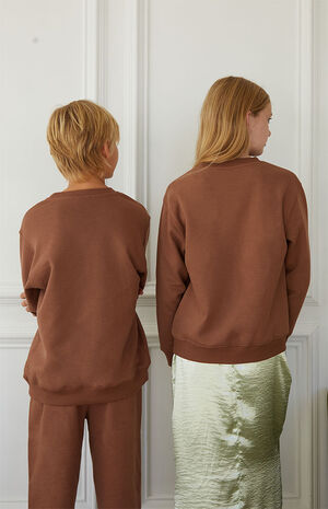 Plaid Crew Neck Sweatshirt image number 4