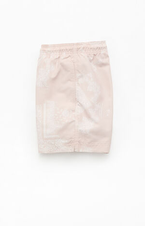 Tan Blotch Bandana Eco 4.5" Swim Trunks image number 3