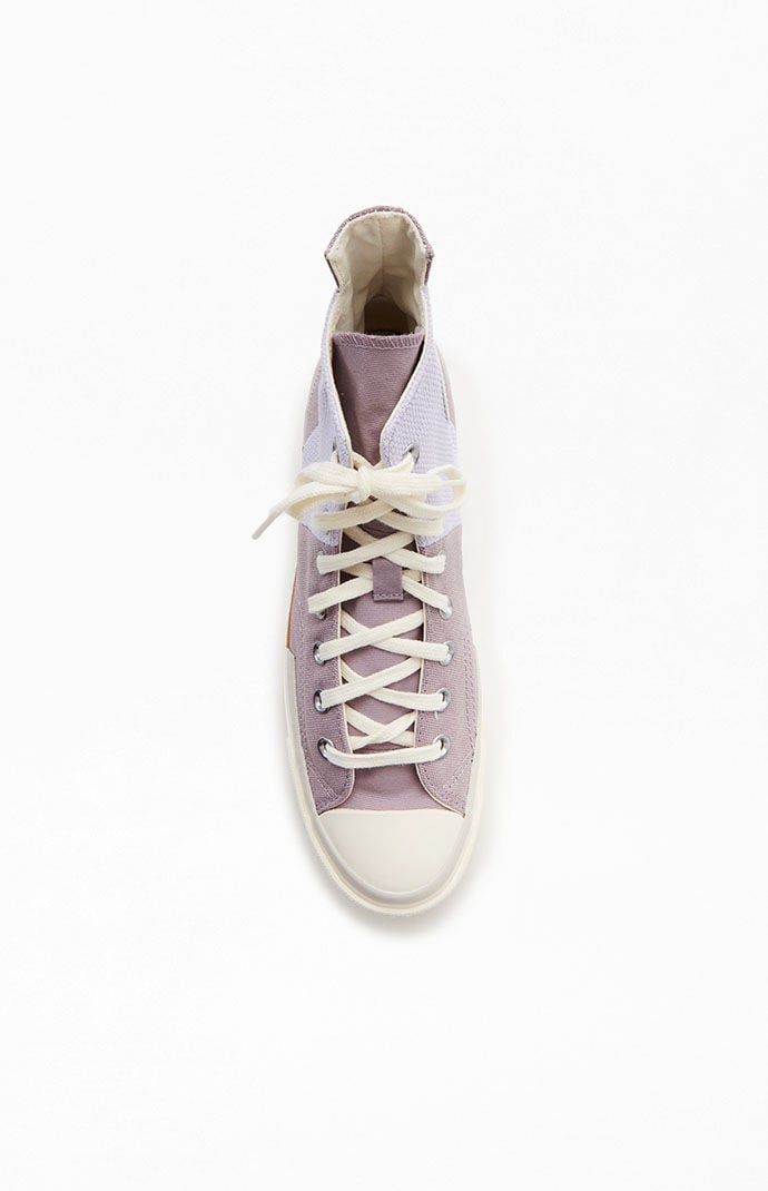 Purple metallic converse top