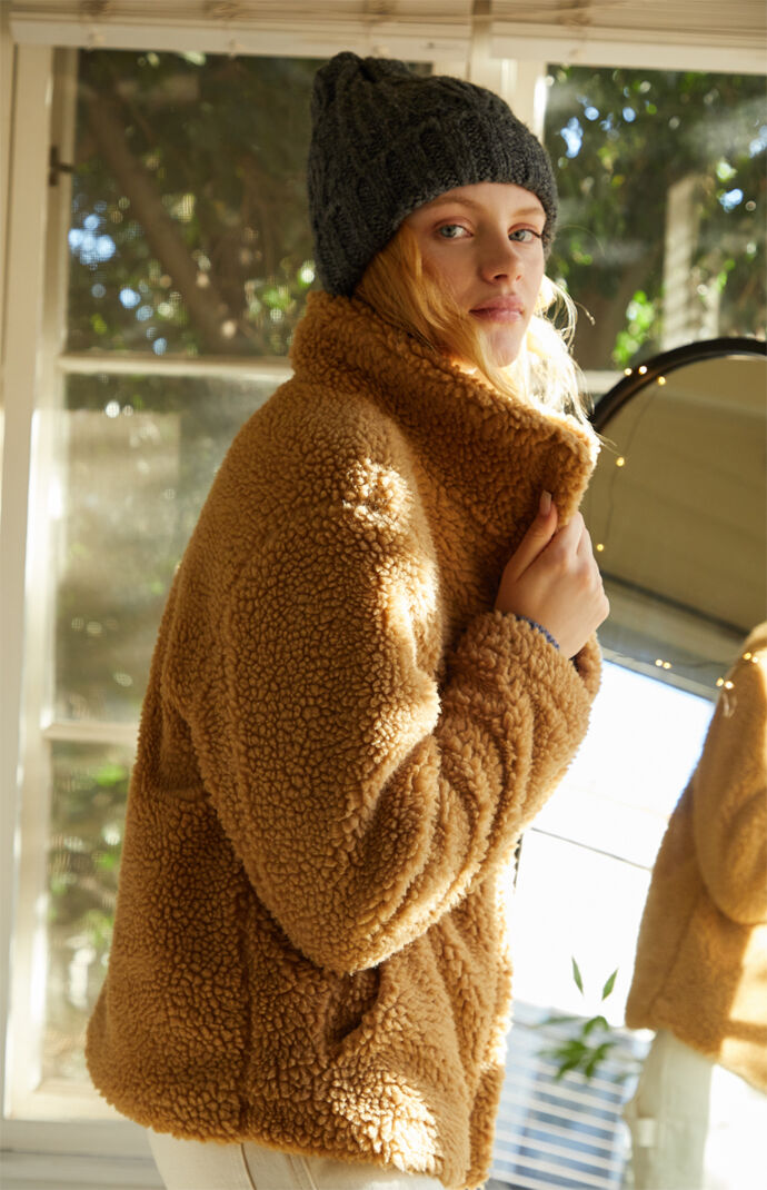Tan Sherpa Jacket