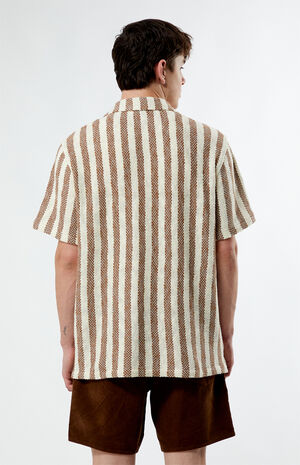 Textured Stripe Camp Shirt image number 3