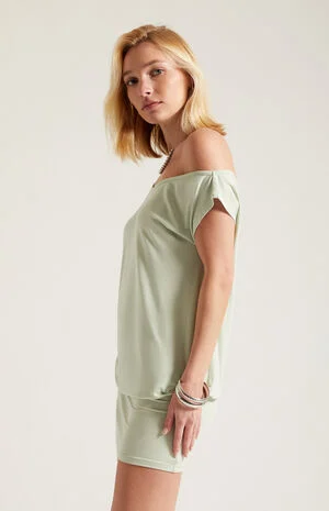 Lexi Short Sleeve Off-The-Shoulder Mini Dress image number 3