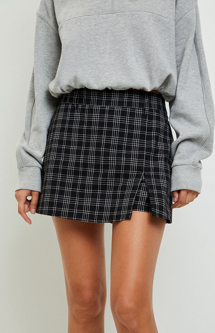 LA Hearts Plaid Skort PacSun