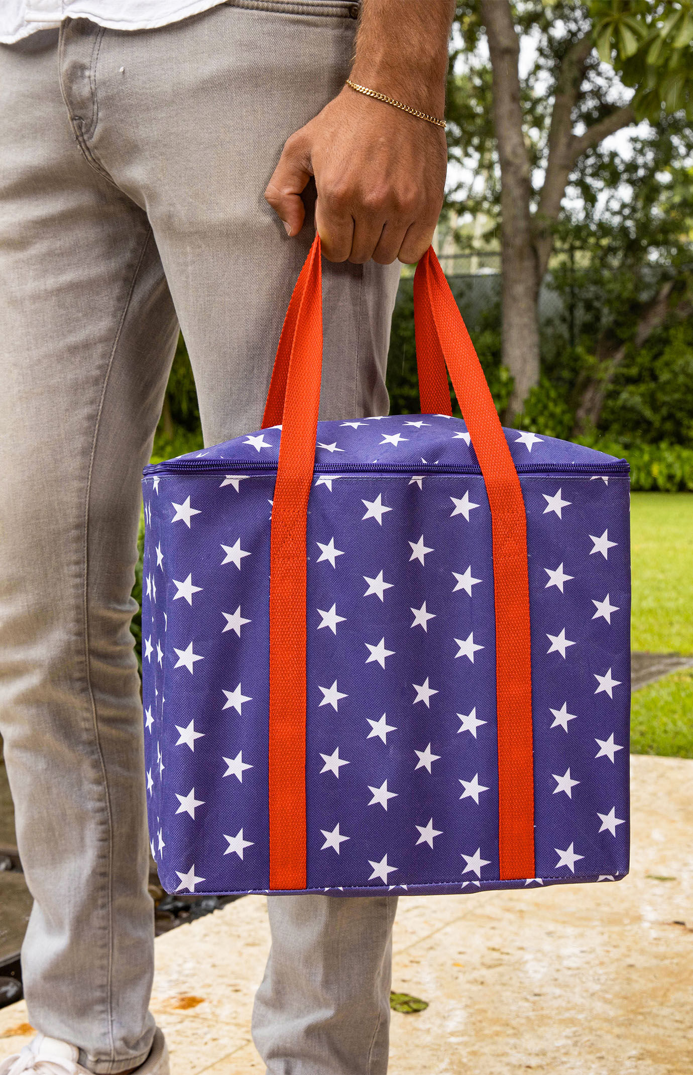 PoolCandy YardCandy Stars & Stripes Wooden Tumbling Tower