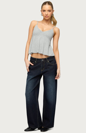 Kelli Floral Babydoll Tank Top image number 4