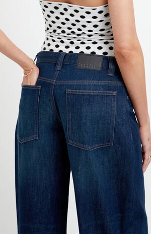 Sloane Low Rise Ultra Baggy Jeans Dark Blue image number 5