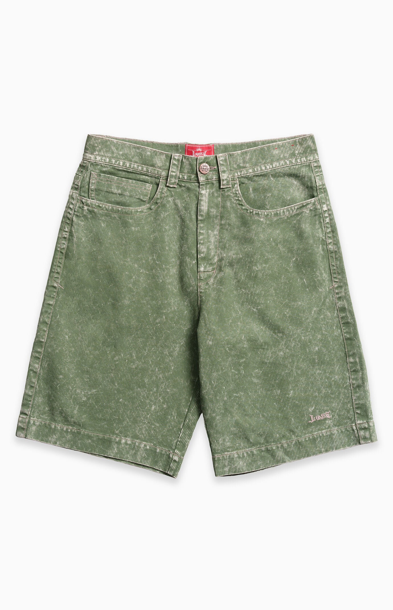 LOST Green Big Joe Pocket Denim Walkshorts