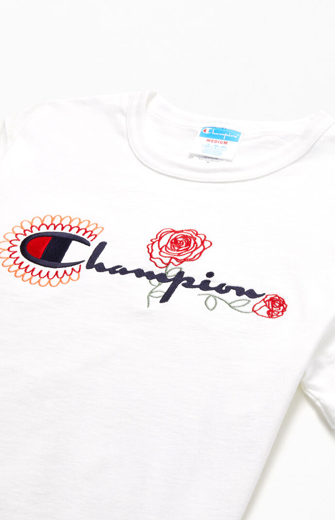 Embroidered Flower T-Shirt