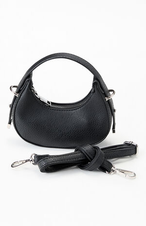 Faux Leather Mini Saddle Bag image number 5