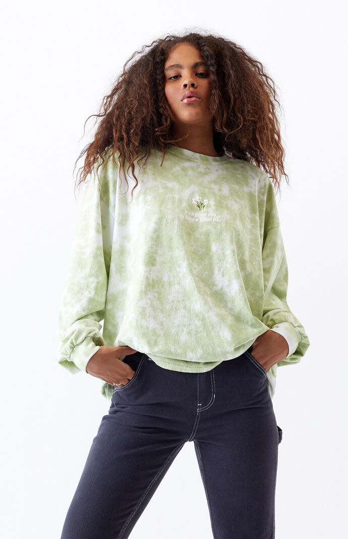Tie-Dyed Good Day Daisies Long Sleeve T-Shirt