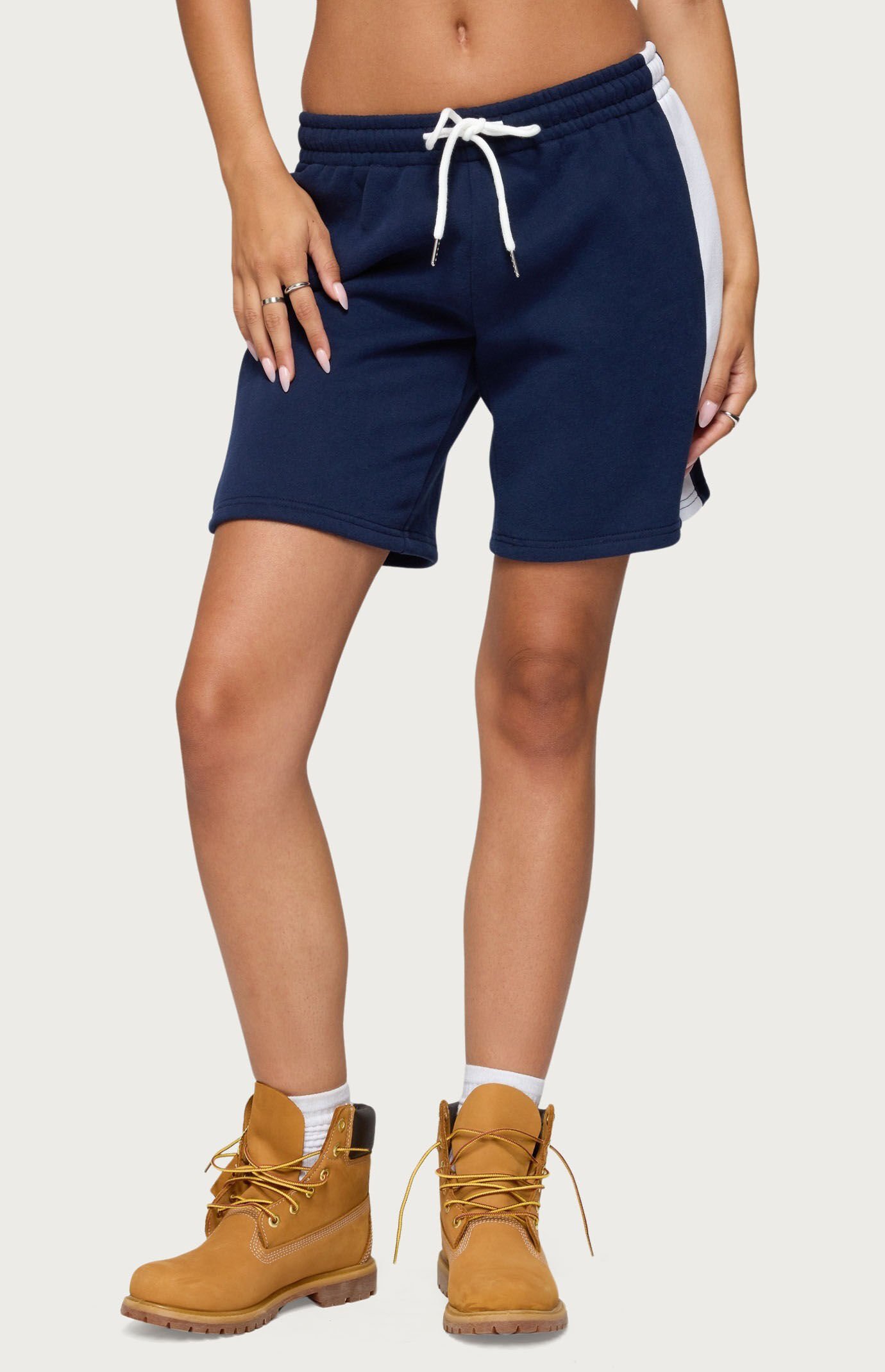 Edikted Contrast Nylon Bermuda Shorts