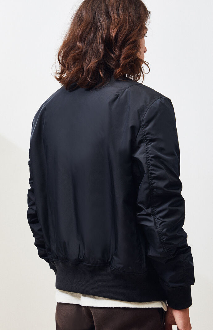 cropped denim jacket puff shoulders