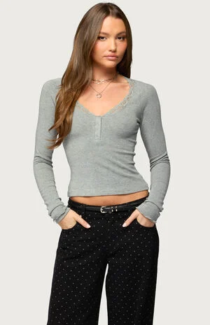 Shanah Lacey Henley Top image number 1