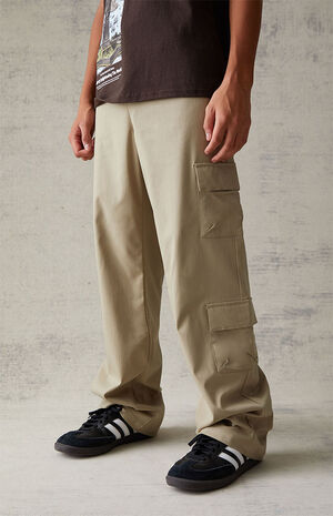 Tan Baggy Cargo Pants image number 2