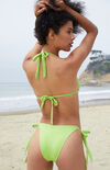Green Mallary Side Tie Bikini Bottom Green Mallary Side Tie Bikini Bottom image number null