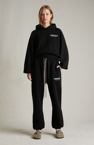 Women's Black Fleece Sweatpants image number 2