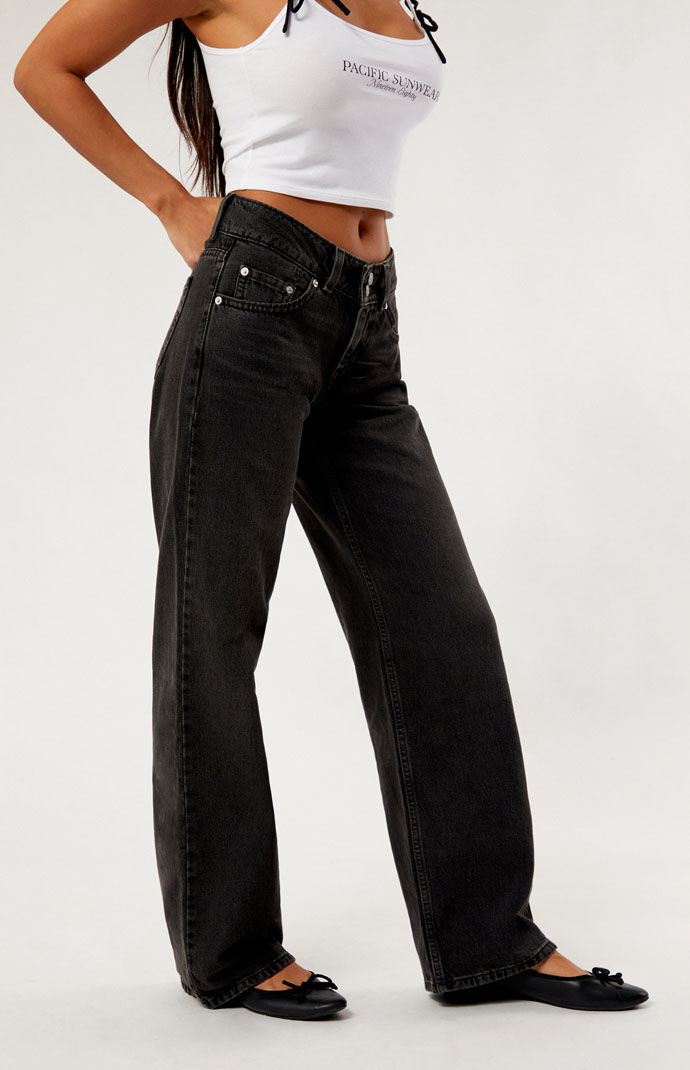 Levi's Black Superlow Flare Jeans
