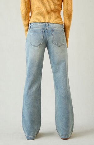Charlie Low Rise Baggy Bootcut Jeans Light Blue image number 4