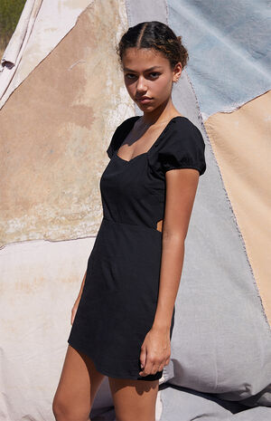 strapless open back dress Backless Linen Slip Dress 'Agnes'