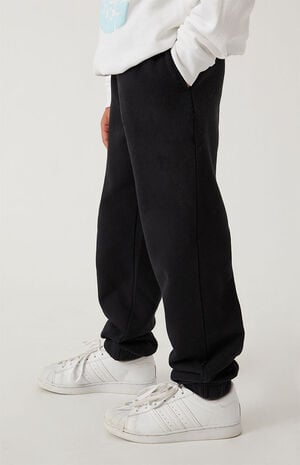 Black Basic Sweatpants image number 3