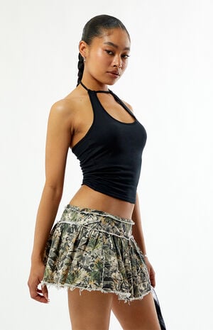 Camo Pleated Mini Skort image number 4