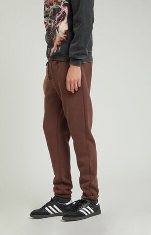 Brown Fleece Sweatpants image number 3