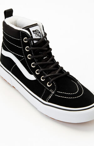 Kids Black & White MTE SK8 Hi Shoes image number 6