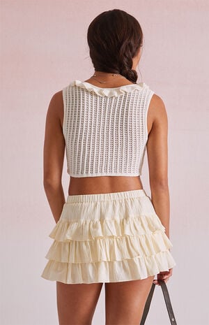 Cecily Crochet Cropped Tank Top image number 4