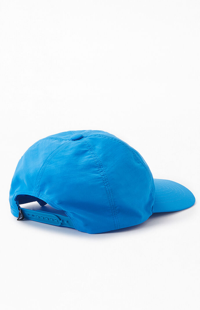 Blue Unstructured Strapback Dad Hat