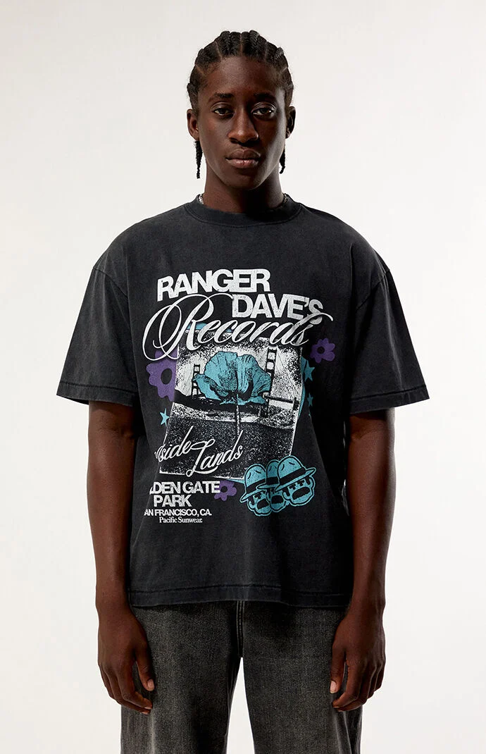 Pacsun x Outside Lands Ranger Dave's Records T-Shirt