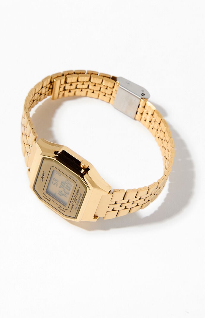 Casio Watches LA680WGA-9VT Gold Metal Vintage Watch