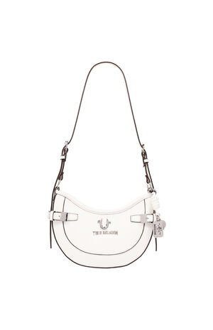 Blake Smooth Faux Leather Belted Hobo Bag image number 7