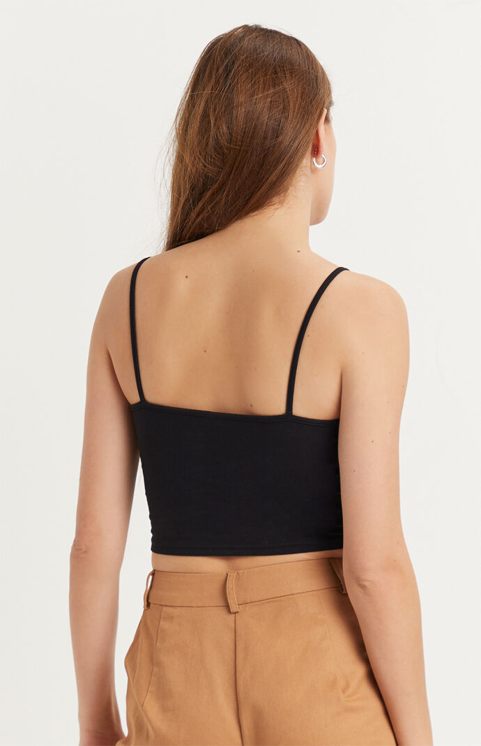 Bustier Zip Up Tank Top