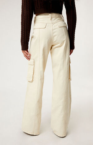 Vanilla Mid Rise Baggy Cargo Pants image number 4