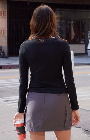 Black Roxy Long Sleeve Top image number 4