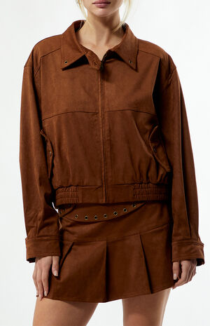 Faux Suede Mocca Jacket image number 2