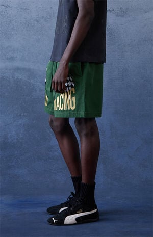 x Pacsun World Racing Poplin Shorts image number 4
