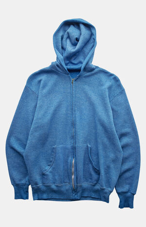 '80s Blank Zip Hoodie image number 1