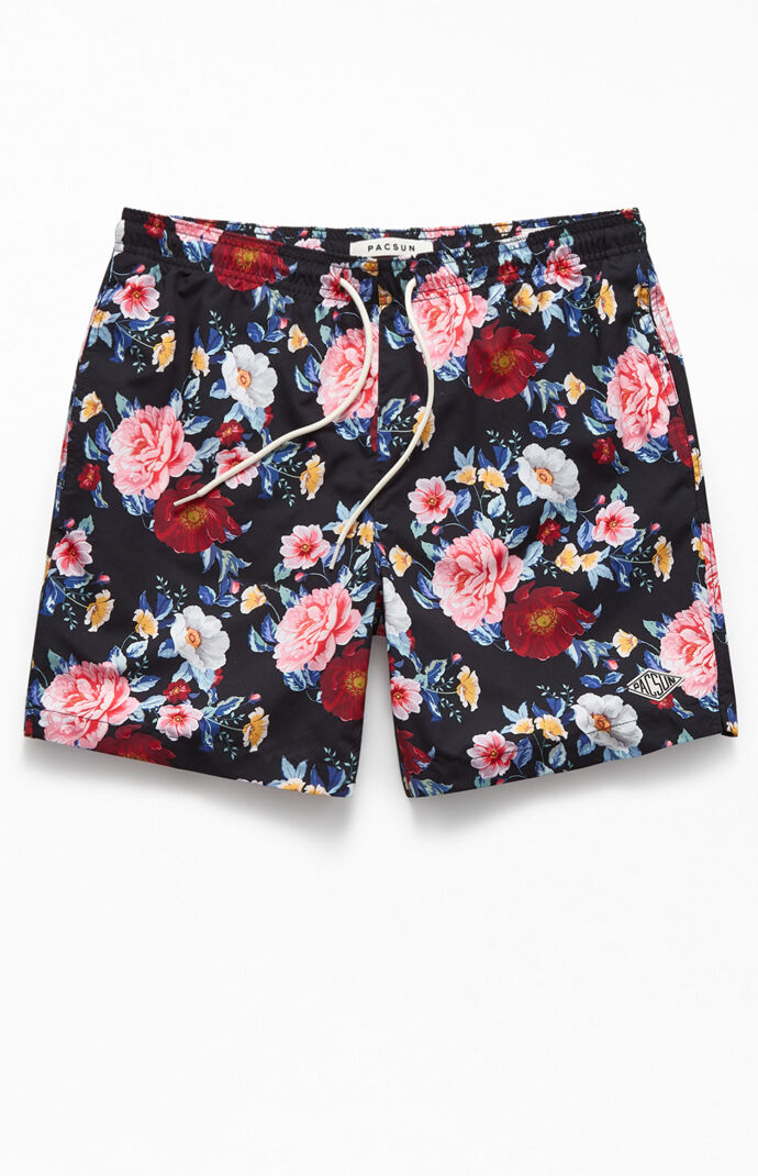 PacSun Black Floral 17\