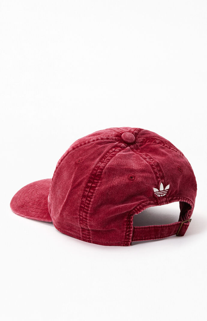 Red Vintage Strapback Dad Hat