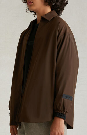 Essentials Wood Overshirt Jacket image number 5
