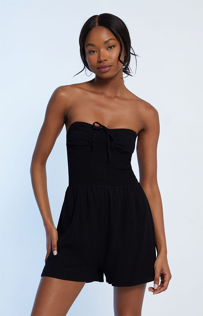 Strapless new arrivals smocked romper