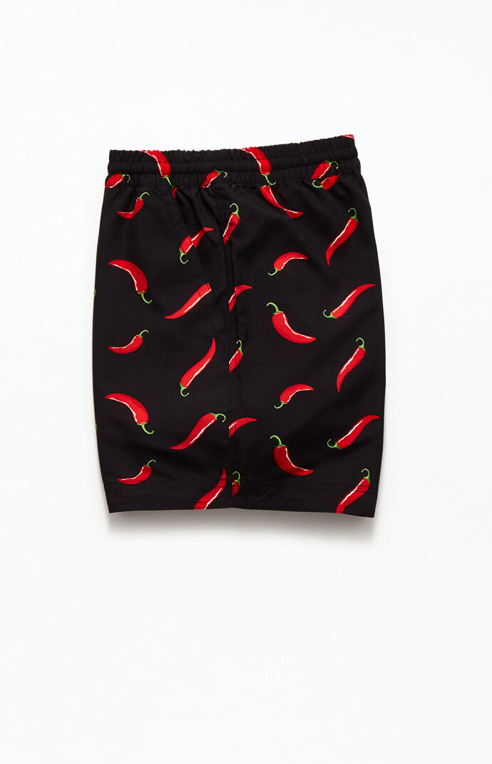 Chili pepper top swim trunks