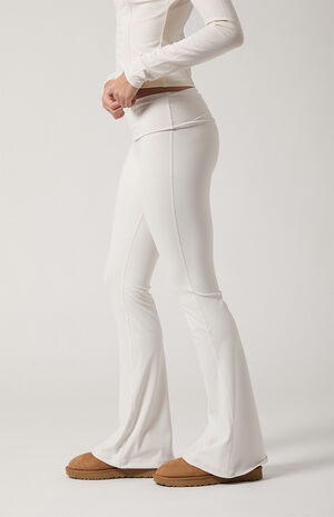 PAC WHISPER Active Fold-Over Waistband Flare Yoga Pants image number 4