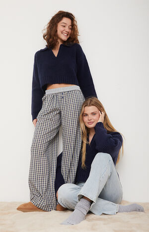 Gabriela Waffle Knit Collared Sweater image number 6