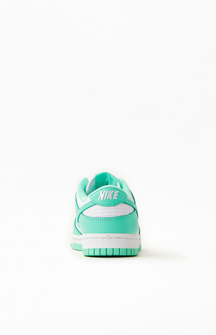 nike dunk low green glow