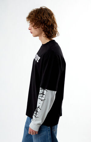 By PacSun Barbwire 2fer Long Sleeve T-Shirt image number 3