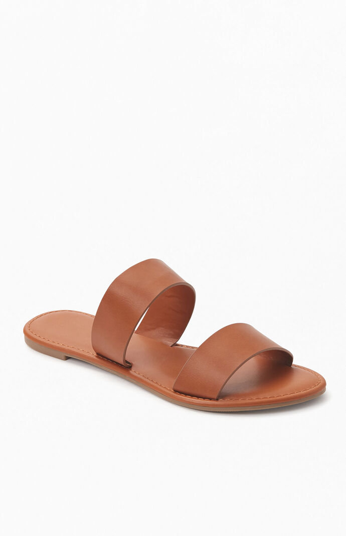 Two Strap Slide Sandals