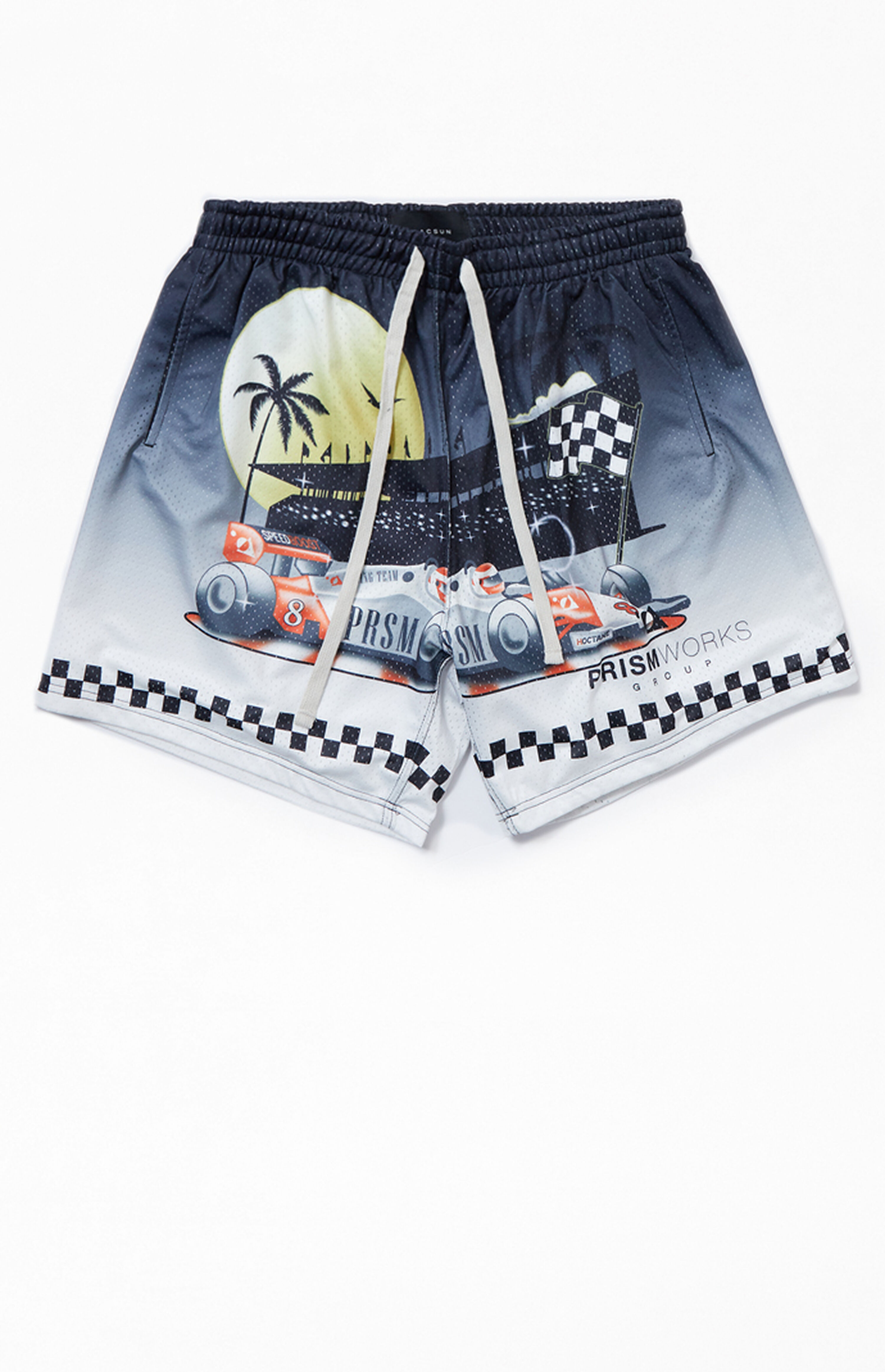 Prism Racing Checkered Mesh Shorts | Pacsun
