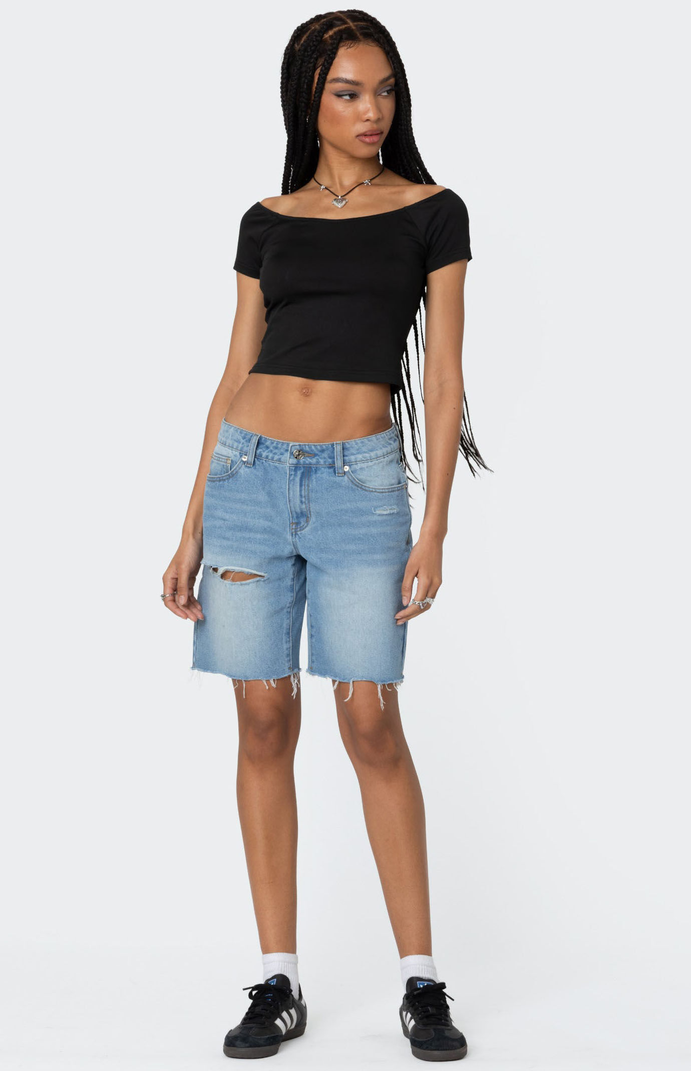 Edikted Alexandera Boat Neck T-Shirt | PacSun